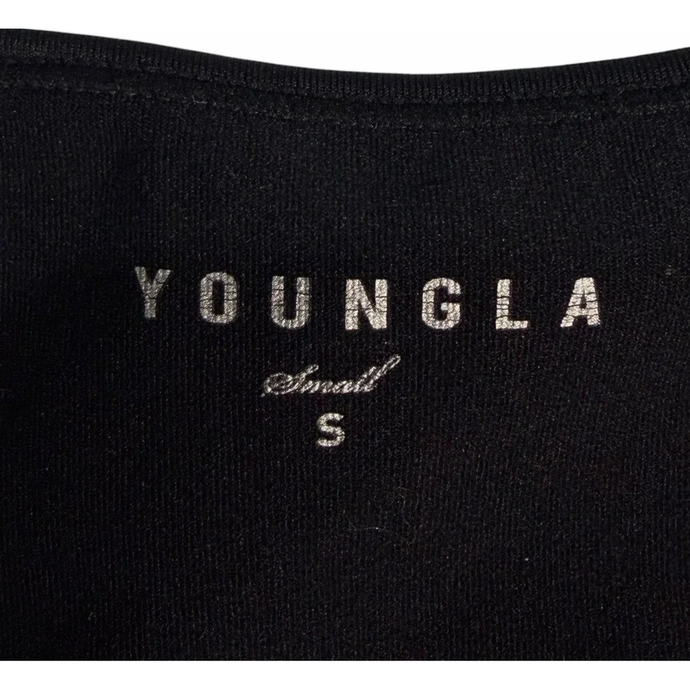 YoungLA Men's Black Razorback Compression Gym Workout Tank Size Small Model 302